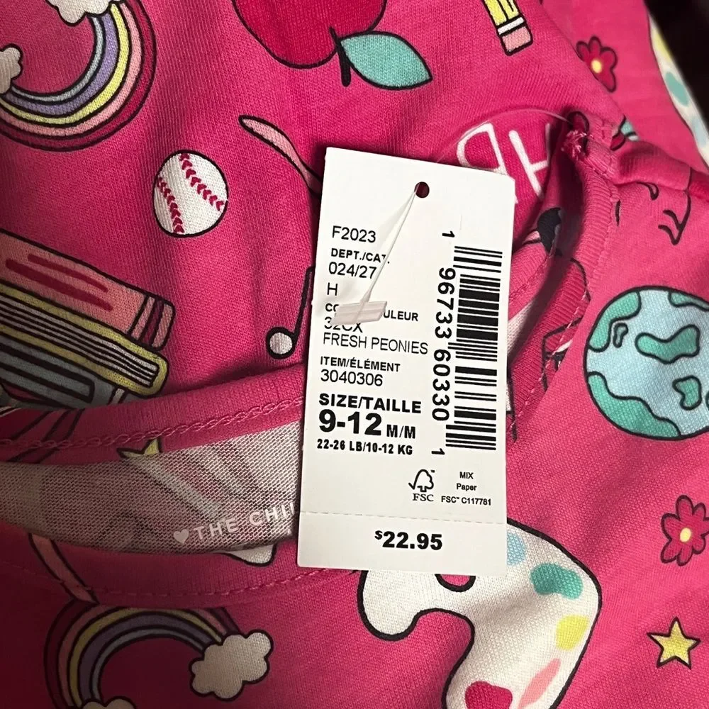 NWT Pink Baby Girl Sz 12M